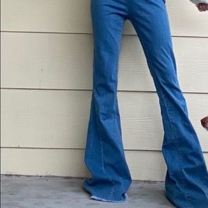 High waisted Wide leg flare jeans